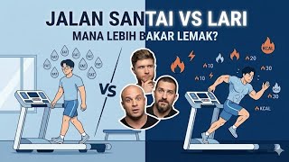 JALAN SANTAI vs LARI !! Mana Yang Lebih Bakar Lemak??