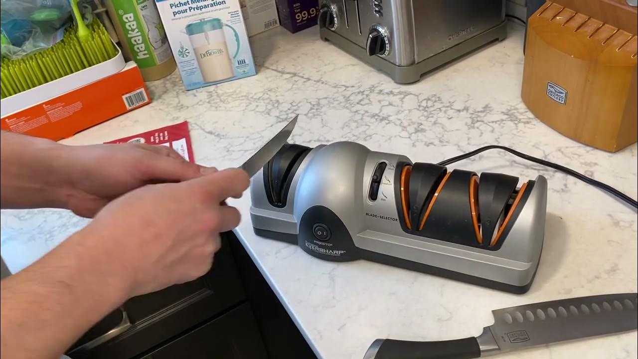 How to Sharpen Knives with Presto 08810 Professional Electric Knife