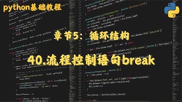 40 流程控制语句break