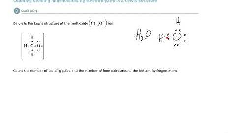 Aleks Counting bonding and nonbonding electron pairs in a Lewis structure