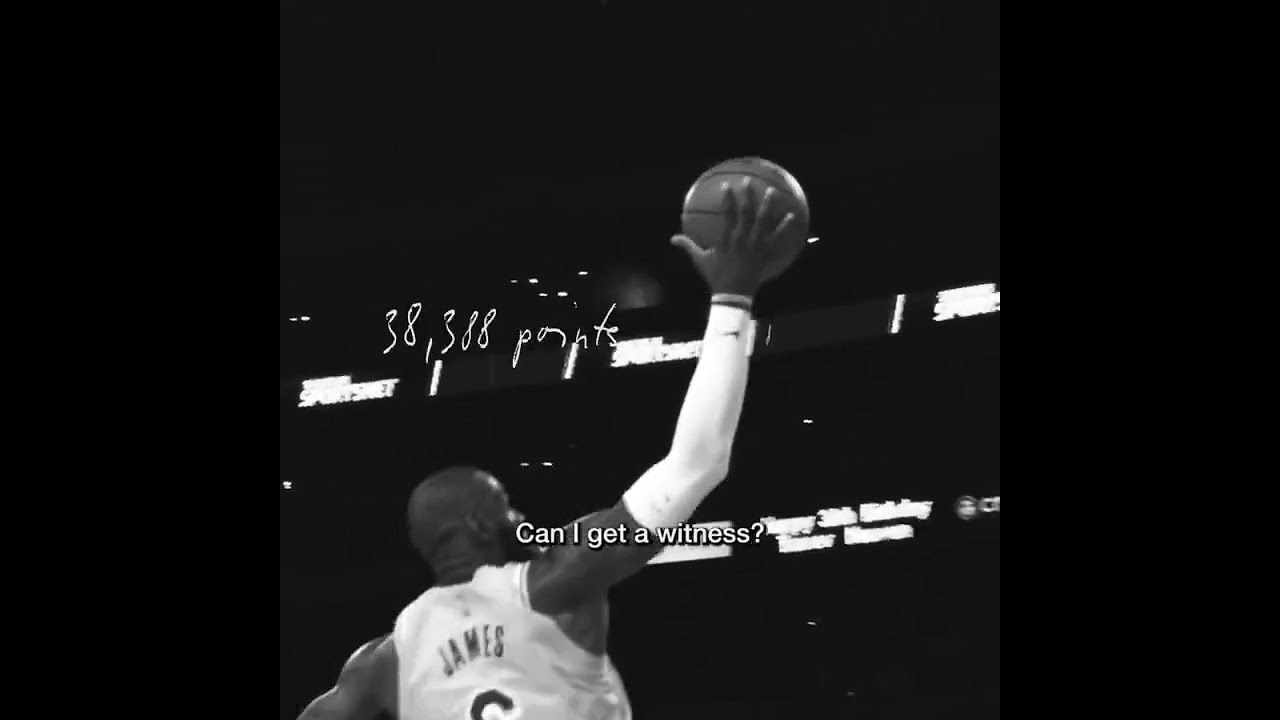 Amplificar Todo tipo de Accesible Nike drops updated version of LeBron James' "WE ARE ALL WITNESS" ad after  he passes Kareem in points - YouTube