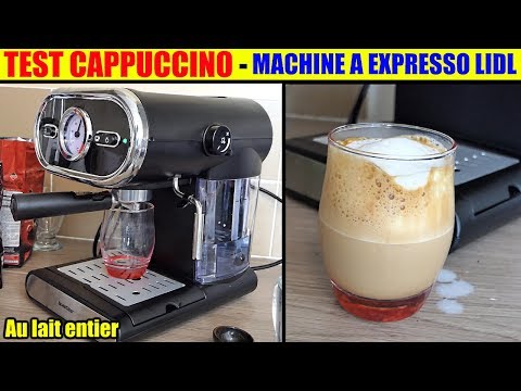 Cappuccino Machine à Café Lidl Silvercrest Expresso Sem 1100