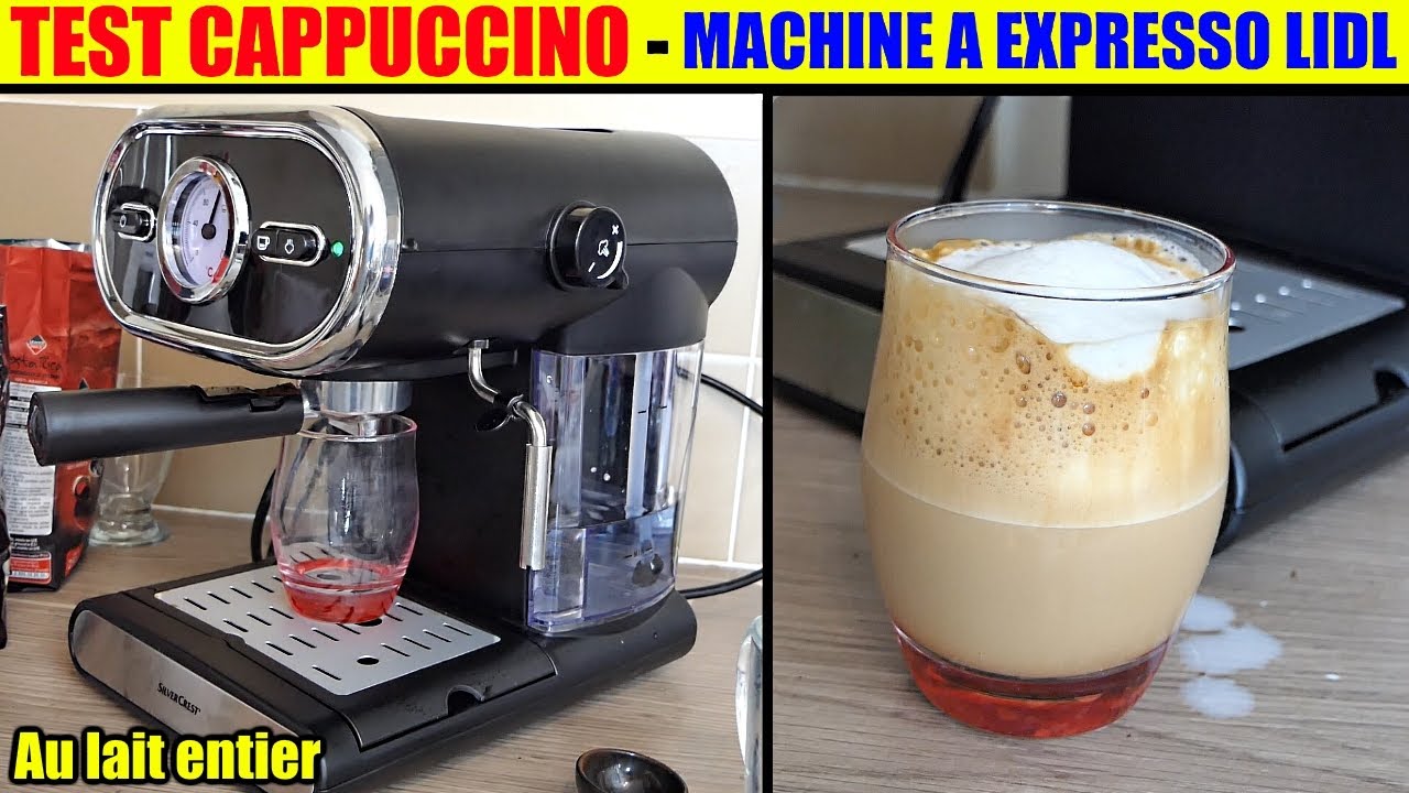 Cappuccino Machine à Café Lidl Silvercrest Expresso Sem 1100