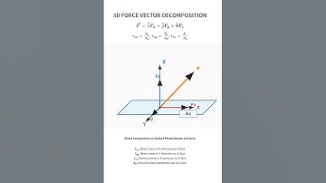 Force Breakdown & Stress Components  #3DStress #MechanicalEngineering #TransportPhenomena