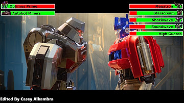 Transformers One (2024) Final Battle with healthbars 3/3