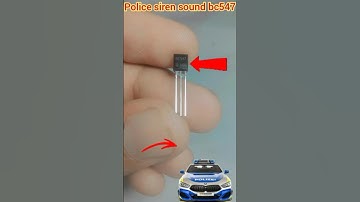 How to make Police Siren Alarm 😂Using BC547 Transistor #science #project #shorts #viral