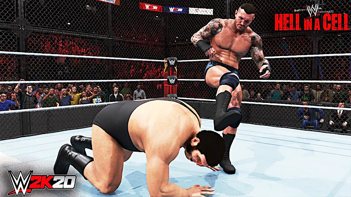 Orton Punt kick the Giant -Legend Killer Randy Orton vs André the Giant-Hell IN A Cell MAtch-WWE2K20