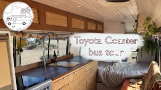 Toyota Coaster Motorhome Conversion  Bus Tour!