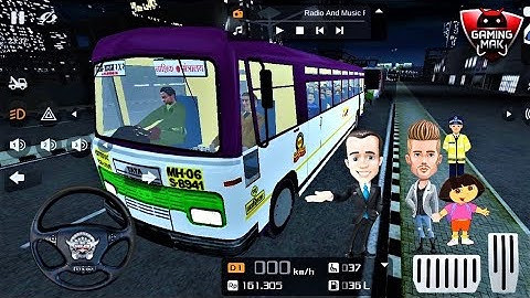 Bus Simulator Indonesia / MSRTC Semi Deluxe Hirkani Bus - P2 / NEW BUS MOD - Android Gameplay HD #10