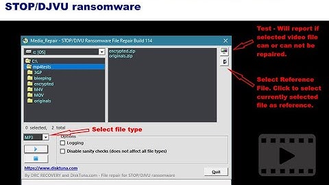Media_Repair - audio repair, video repair for files affected by STOP/DJVU ransomware
