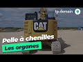 Les organes dune pelle mcanique  chenilles