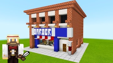 Minecraft Tutorial: How To Make A Barber Shop "2019 City Tutorial"