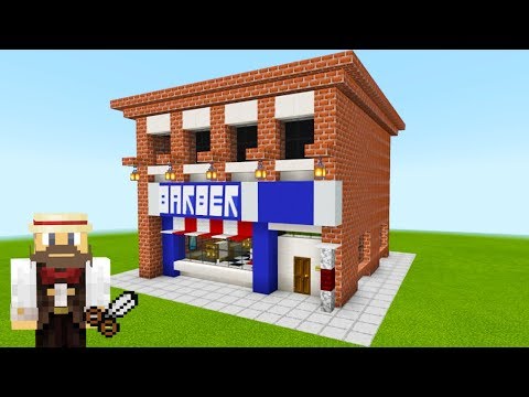 Minecraft Tutorial: How To Make A Barber Shop 