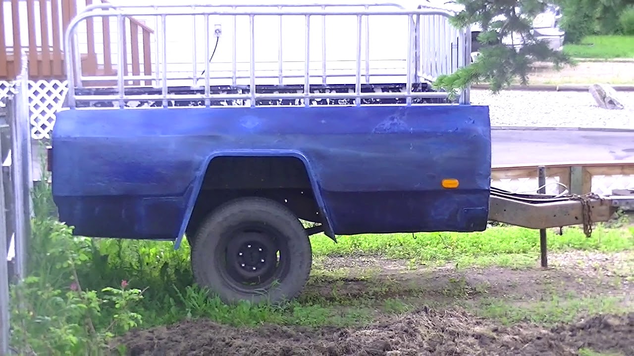 Truck bed trailer finally finished YouTube