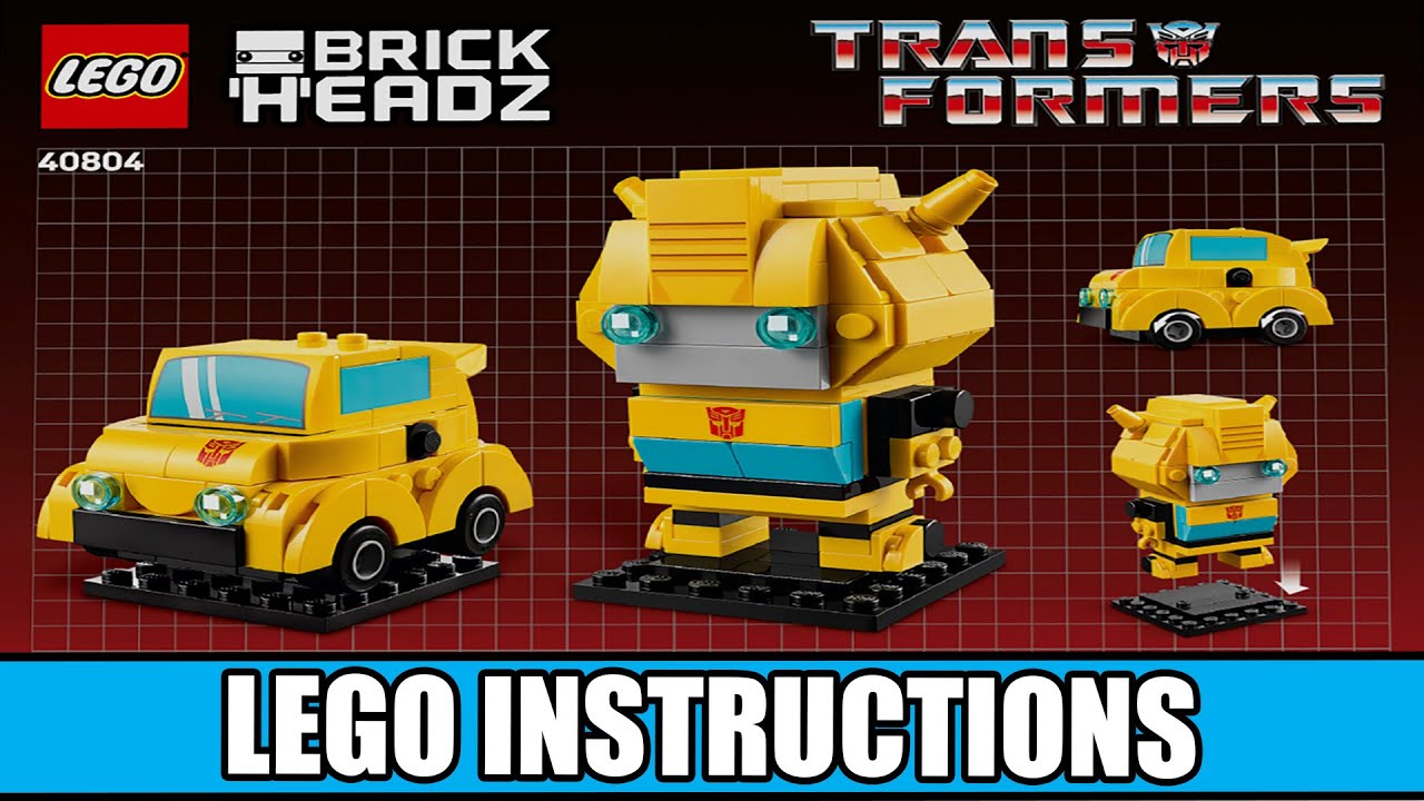 BrickHeadz - Bumblebee Robot & Vehicle - Transformers LEGO instructions