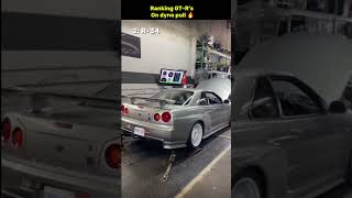 Ranking GT-R’s on dyno pull 🔥🤌🏼 #shorts #nissan #fast