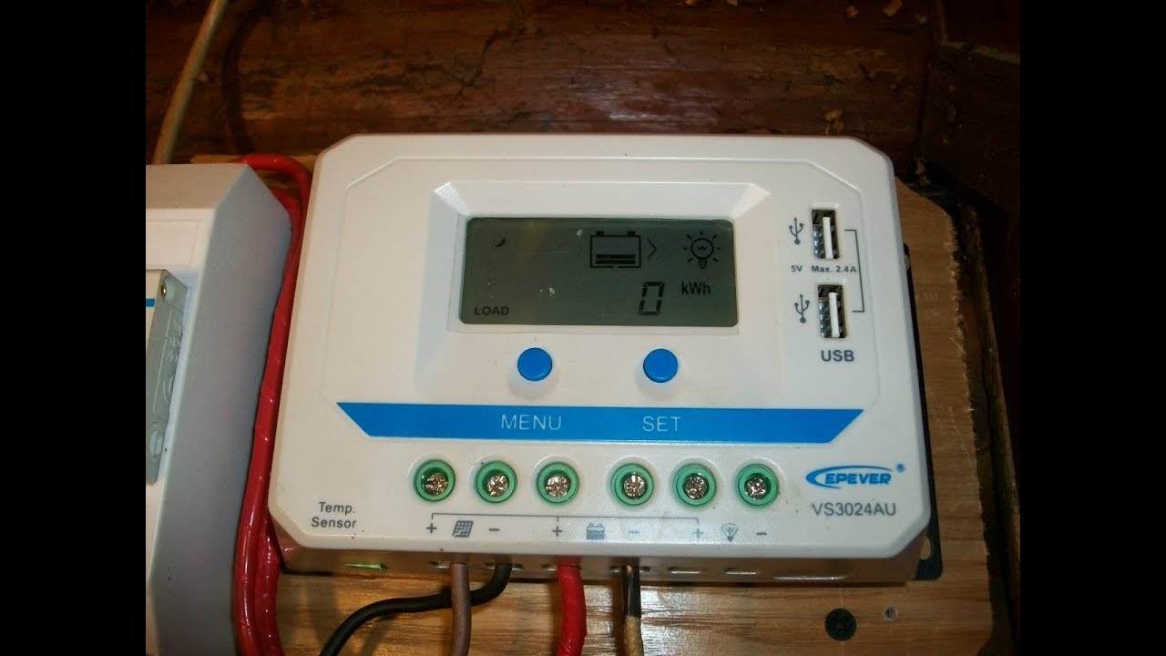 Контролер заряда для Солнечных панелей VS3024AU ШИМ или PVM