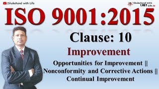 ISO 9001 Version 2015 Clause 10 | Quality Management System (QMS) | Total Quality Management System