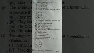 LMNU semester-3 maths(mjc-4) question paper #lmnu