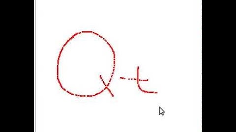 qml example: detect mouse and draw on Canvas