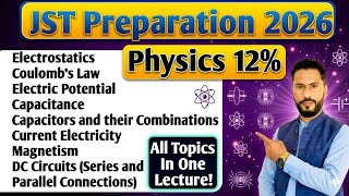 JST Test Preparation 2026 | Physics MCQs (Electromagnetism) | Coulomb Law, DC Circuits, STS BPS-14