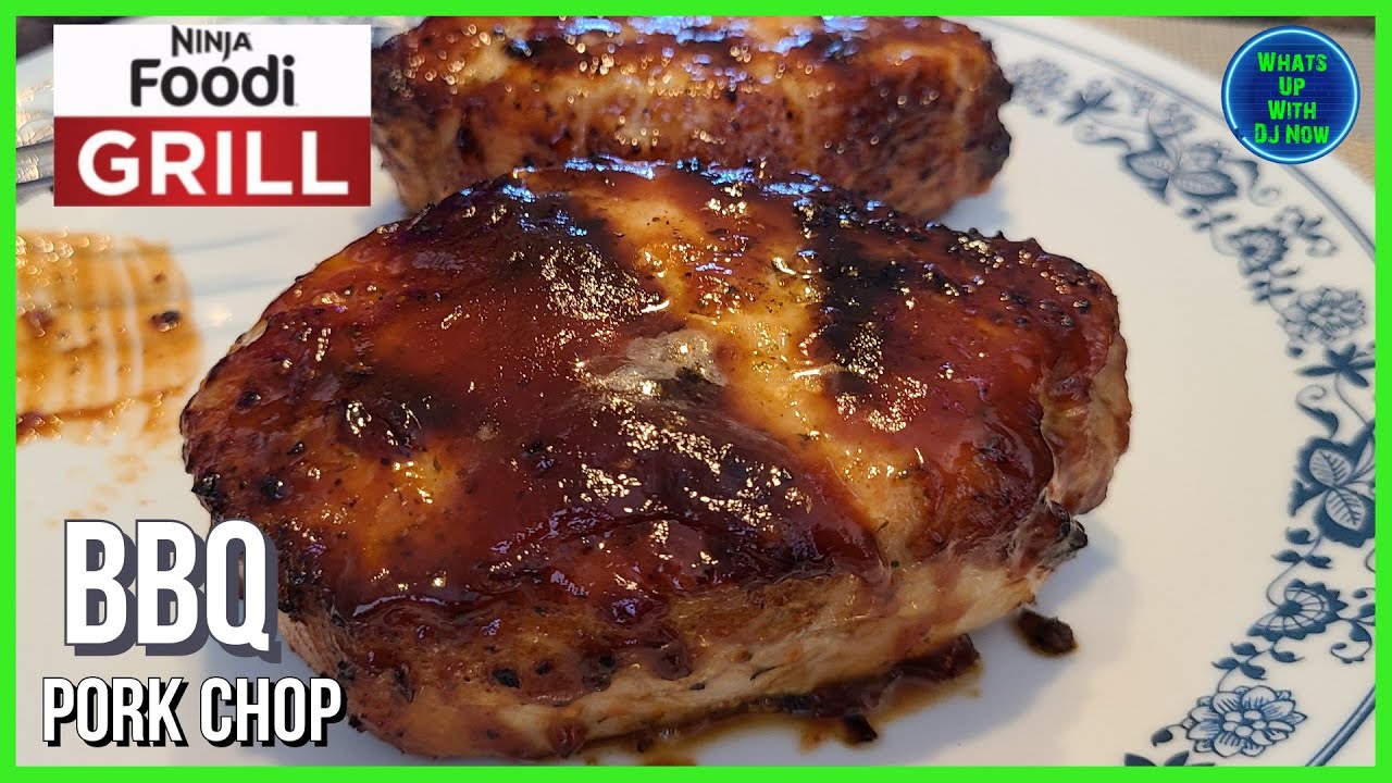 Ninja Foodi Grill Juicy Grilled Pork Chops - Sparkles to Sprinkles