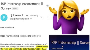 WIPRO PJP INTERNSHIP SURVEY MAIL 😱😱😱(See that video before attending the exam) 👉point & Questions