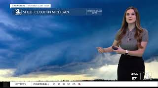 Shelf Cloud in MI - Weather Wednesday - 8/3/2022