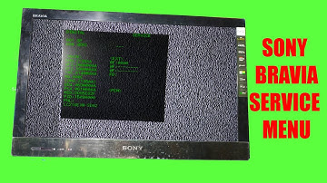 SONY BRAVIA LED TV SERVICE MENU || FACTORY SETTINGS