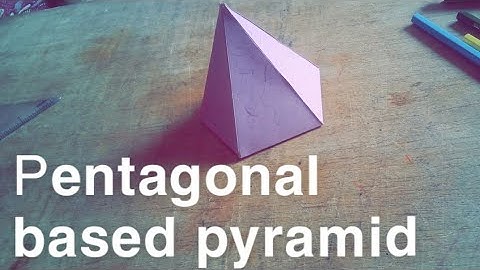 How to make Pentagonal based pyramid