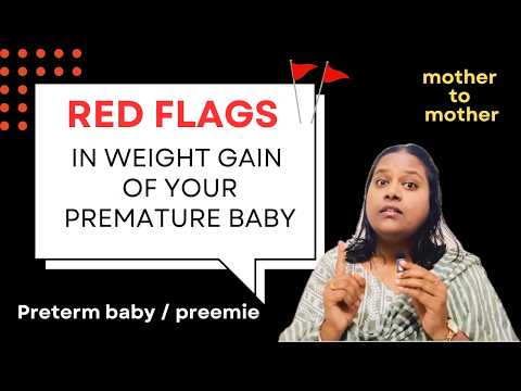 Red flags in weight gain of premature baby #preemie #prematurebaby #pretermbaby #weightgain #nicu