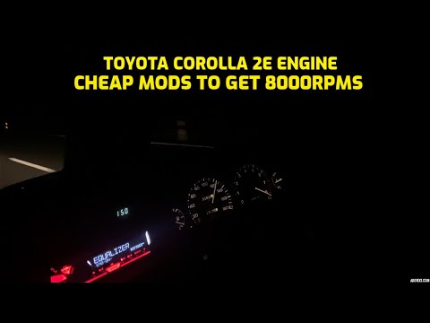 Toyota Corolla 2E Engine Cheap Mods to get 8000rpms