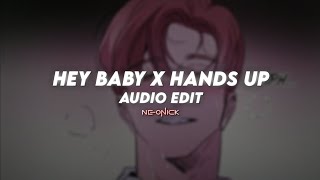 hey baby x hands up - pitbull, 6arelyhuman | edit audio Resimi