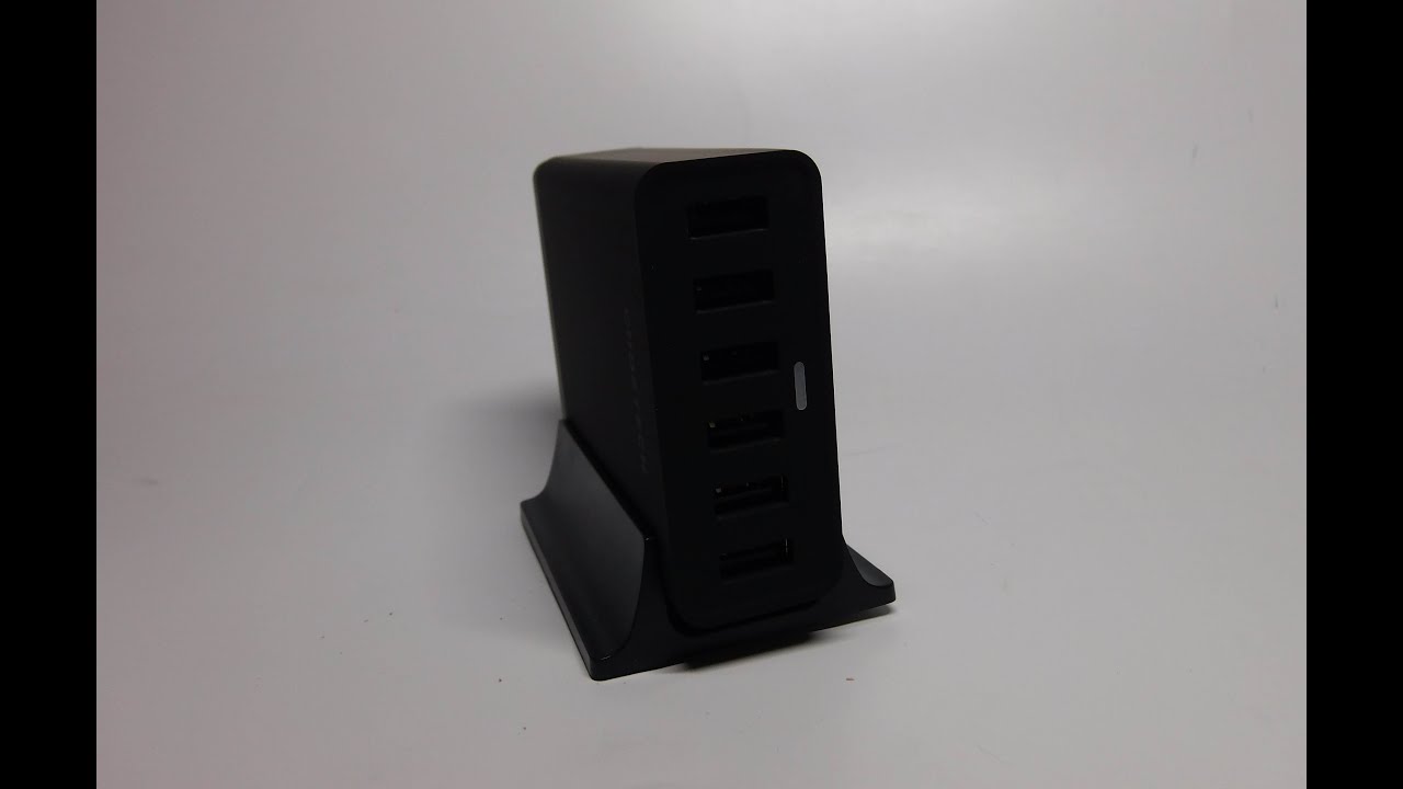 CHOETECH 6-Port USB Charging Station with 2 Qualcomm Quick Charge 3.0 Ports