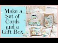 DIY Card Making Tutorial ~ Mintay Suntastic Papers with Matching Envelopes and Gift Box