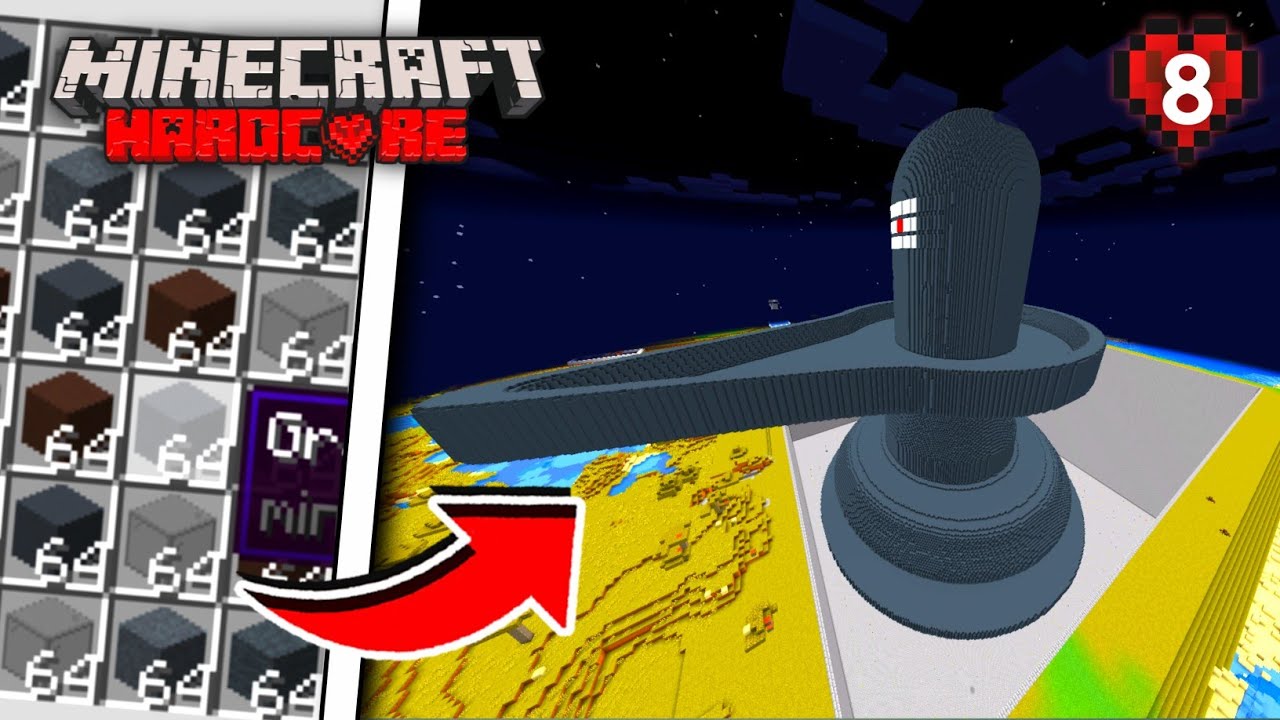 I Made World's BIGGEST SHIVLING in minecraft Hardcore | (Hindi)