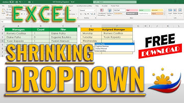 How to Create a Shrinking Dropdown in Excel