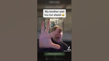 My brother and his riot shield#cod #mw2 #codfunny #gaming #ps5 #callofduty #funny #memes #mw3