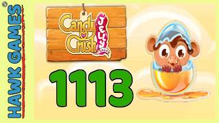 Candy Crush Jelly Saga Level 1113 (Monkling mode) - 3 Stars Walkthrough, No Boosters