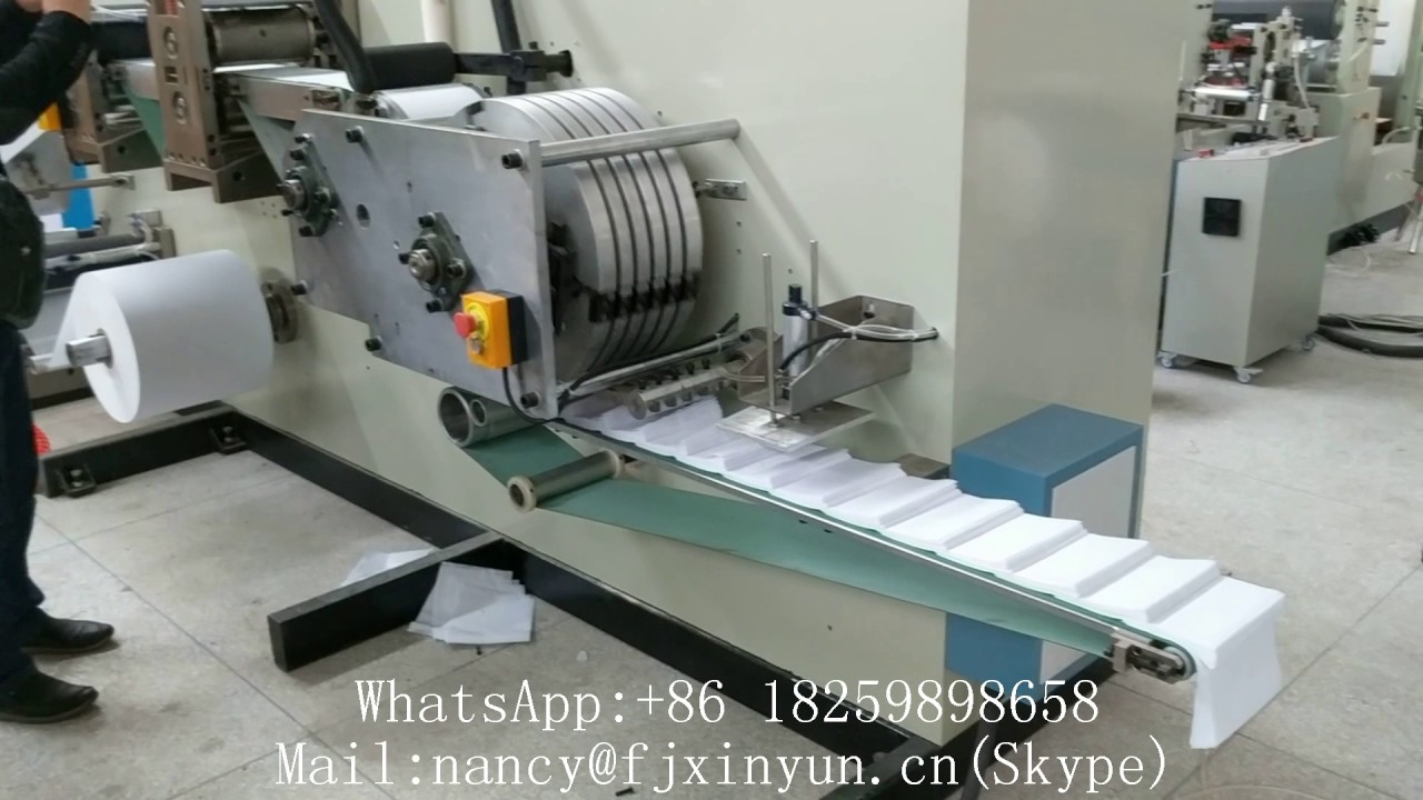 Automatic cutting and folding disposable paper toilet seat cover making machine