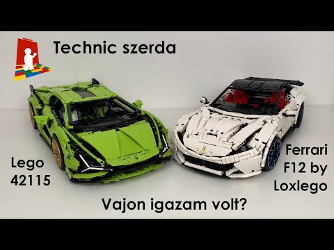 Technic szerda - Vajon igazam volt? - Lego 42115 vs Ferrari F12 by Loxlego