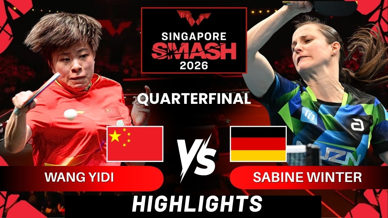 Wang Yidi (7)  vs Sabine Winter (15) - QF | Singapore Smash 2026