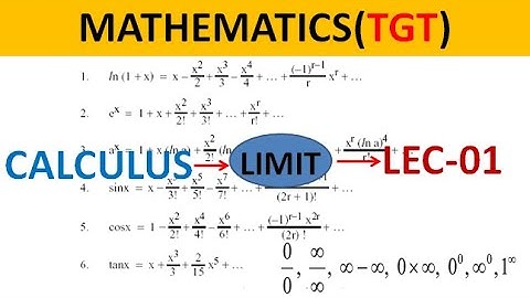 TGT PGT Limit calculus maths Lec 1