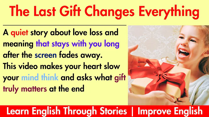 Story That Makes you Cry || Learn English Through Story || Improve English