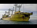 Столкновение пассажирского парома с грузовым судном. Collision of a ferry with a cargo ship.