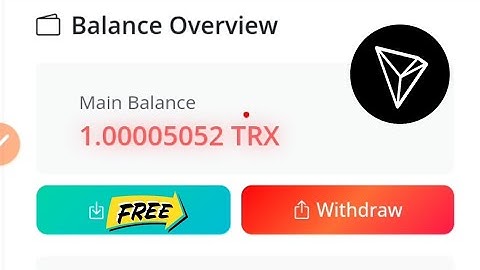 Tronhash Free Cloud Mining Site 🤑 || Free TRX Mining || 1 TRX GH/S Free