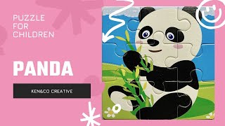 PANDA PUZZLE FOR CHILDREN | JIGSAW PUZZLE GAME | KIDS PUZZLES screenshot 1