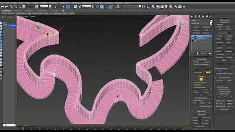 Feather Cookie Cutter Form in 3DS max for 3D printing