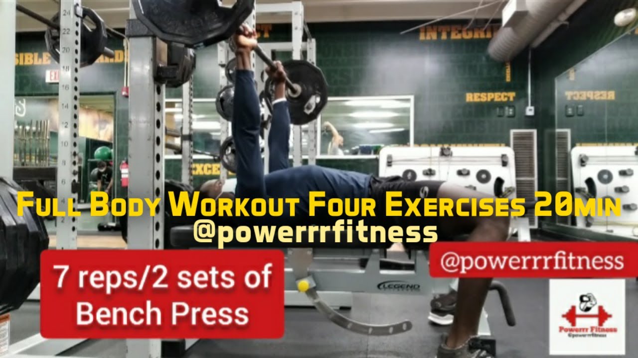 Full Body Workout//Four Exercises 20min