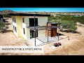 TIME LAPSE - Building An Indestructible Steel Patio | Part 1